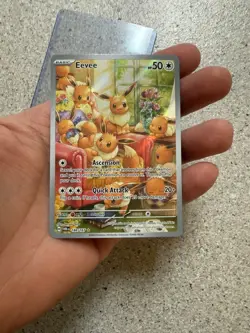 Eevee 188/167 Sv06: Twilight Masquerade Holo ILLUSTRATION RARE POKEMON NM FRESH - Image 2