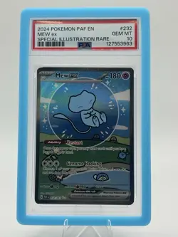Pokemon TCG Bubble Mew EX Paldean Fates Holo SIR #232 PSA 10 232/091 - Image 1