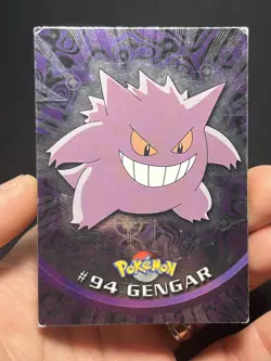 2000 Topps Pokemon TV Animation Edition Series 2 Foil #94 Gengar hp/dmg - Image 1