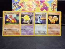 POKEMON CHARMELEON 24/102 SHADOWLESS BASE SET MP + 3 Others (Read Description) - Image 1