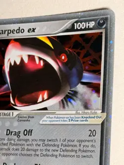 Pokemon TCG Sharpedo EX 104/107 Ultra Rare Holo Pokemon - Read Description - Image 5