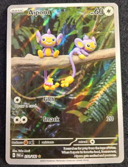 Aipom Pokemon (2023) Paradox Rift 211/182 Near Mint Illustration Rare - Image 1