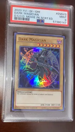 2020 YU-GI-Oh! MVP1-ENSV3 Dark Magician GRADED PSA MINT 9 - Image 3