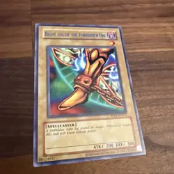 Yugioh Right Leg of The Forbidden One RP01-EN017 Rare 2024 Print NM - Image 1