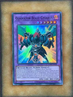 Yugioh Gladiator Beast Gyzarus LODT-EN044 Super Rare 2024 Print NM - Image 1