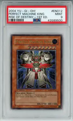 YUGIOH 1ST ED RDS-EN012 PERFECT MACHINE KING ULTIMATE RARE PSA 9 MINT #43589500 - Image 1