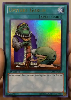 Yugioh Upstart Goblin LCYW-EN265 Ultra Rare 1st Ed NM *Misprint* w/Tracking - Image 1