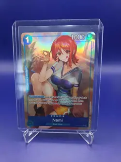 One Piece TCG English OP09-050 Nami Alt Art Parallel - Image 1