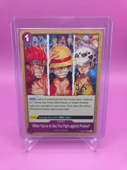 One Piece TCG English OP05-076 "When You're at Sea..." (2025 Pirates League Qlf) - Image 1