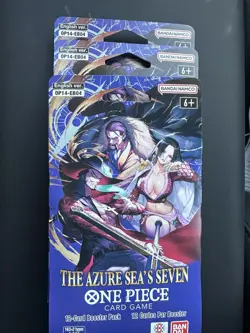 3x One Piece TCG The Azure Sea's Seven Factory Sealed Sleeved Booster OP-14 - Image 2