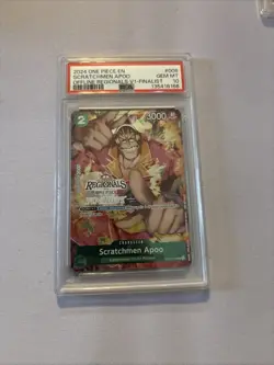 One Piece TCG Scratchmen Apoo OP03-089 Offline Regional Finalist CGC Pristine 10 - Image 1