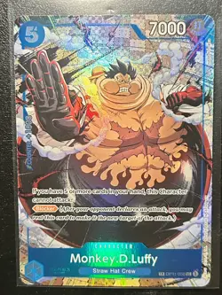 Monkey.D.Luffy OP11-058 Carrying On His Will OP13 Treasure Rare TR One Piece TCG - Image 1