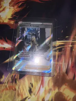 Pokemon TCG Cynthia's Ambition Holo Card GG60/GG70 Crown Zenith Galarian Gallery - Image 3