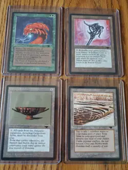 MAGIC THE GATHERING Lot of Four (4) ANTIQUITIES Cards Very Nice Condition - Image 1