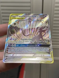 Pokemon TCG Espeon & Deoxys GX SM240 Black Star Promo Holo Card - Image 3