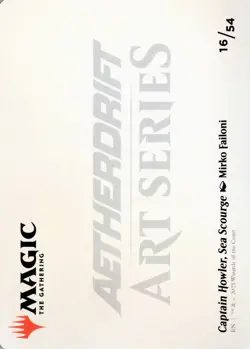 Captain Howler, Sea Scourge Art Card, #16, Art Series: Aetherdrift, Regula - Image 2