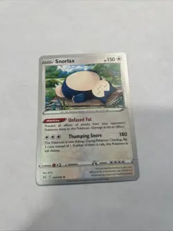Snorlax 143/196 2023 Yokohama World Championships Sword &Shield Pokemon Card LP+ - Image 1