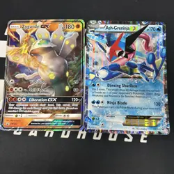 Ash-Greninja EX XY133 JUMBO OVERSIZED Black Star Promo Pokemon Card Free Zygarde - Image 1
