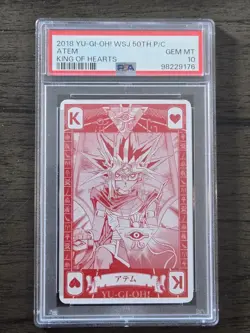 2018 YU-GI-OH! WEEKLY SHONEN JUMP 50TH ANV EXHIBITION PLAYING CARDS PSA 10 POP10 - Image 1