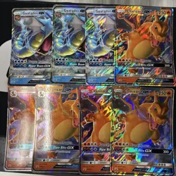 Charizard GX SM211 Gyarados Gx SM212 Pokemon Oversized Jumbo Promo 8 Card Lot - Image 1