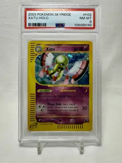 Xatu H32 Skyridge E Series 2003 Pokemon Card Holo PSA 8 NM Mint - Image 1