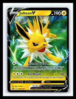 💥 Pokemon - Jolteon V - SWSH151 - Black Star Promo Holo - Half Art Card - Image 1