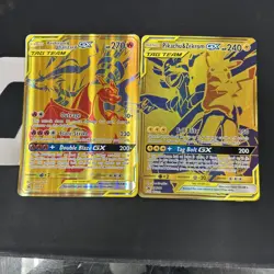 Pokemon Tag Team Reshiram Charizard SM247 & Pikachu Zekrom SM248 GX Jumbo Card 4 - Image 1
