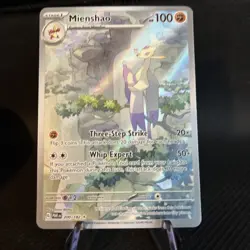 Pokemon Mienshao TCG Holo Card Paradox Rift Illustration, Card 200/182 - Image 1