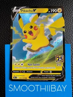 Pikachu V 020/028 S8a RR 25th Anniversary Pokemon Card Indonesia - Image 1