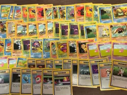 Pokemon Card Lot x60 English Cards Moderately / Heavy Played Vintage Base Set - Image 1