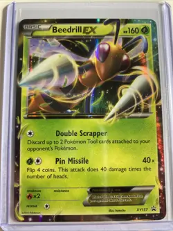 Beedrill EX XY157 Black Star Promo Holo Pokemon Card MP - Image 1