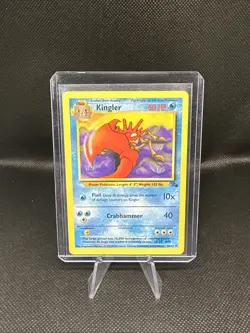 Pokemon TCG Kingler Base Fossil Set, Unlimited Uncommon Card 38/62 - Image 1