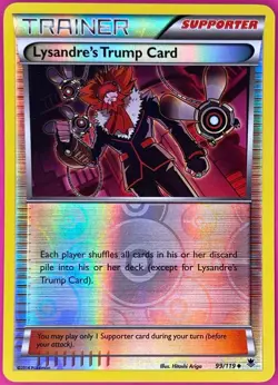Pokemon - Lysandre's Trump Card -99/119 - Reverse Holo - Phantom Forces - NM/M - Image 1