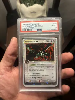 Aerodactyl EX Sandstorm Holo Card 94/100 2003 PSA 6 EX-NM Condition Pokemon - Image 1