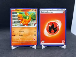 2023 Charmander MY FIRST BATTLE STAMP PROMO card BLUE BORDER Pokemon TCG NM/LP - Image 1