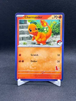 2023 Charmander MY FIRST BATTLE STAMP PROMO card BLUE BORDER Pokemon TCG NM/LP - Image 2