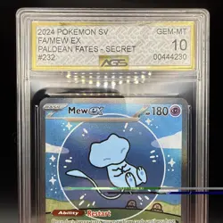 Pokemon TCG Bubble Mew EX Paldean Fates Holo Card 232/091 - Image 3