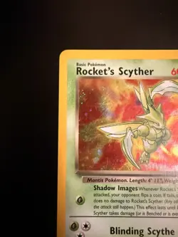 Rocket’s Scyther 13/132 Holo Rare Pokemon Card - MP+ - Image 4