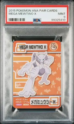 2015 POKEMON ANA PAIR CARDS MEGA MEWTWO X PSA 9 - Image 1
