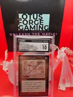 Magic The Gathering Staff of Domination, Serialized #9. Graded CGC 10. - Image 1