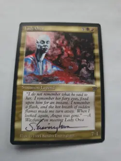 Lady Orca Sandra Everingham ARTIST PROOF Legends Set Magic the Gathering - Image 1