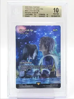 STAY WITH ME RHYSTIC STUDY 2025 MAGIC FINAL FANTASY MYTHIC BGS 10 Q6095 - Image 1