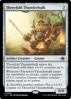 THREEFOLD THUNDERHULK mtg NM Lost Caverns of Ixalan Rare - Image 1