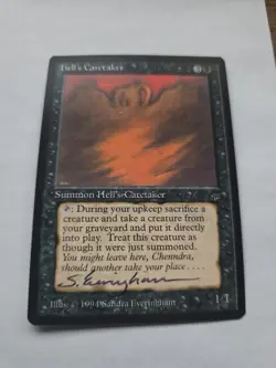 Hell's Caretaker Sandra Everingham ARTIST PROOF Legends Set Magic the Gathering - Image 1