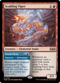 Scalding Viper - Wilds of Eldraine WOE- Rare - MTG Magic Pack fresh - Image 1