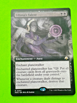 MTG March of the Machine ( Liliana's Talent ) Rare Extended Art - Image 1