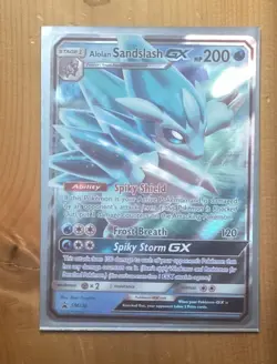 Pokemon TCG Alolan Sandslash GX SM236 Full Art Black Star Promo Sun & Moon - Image 1
