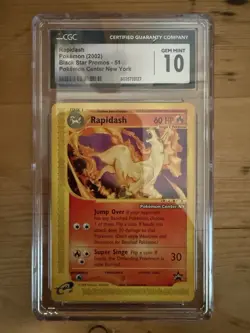 2002 Pokemon Center New York Rapidash CGC 10 English #51 Black Star Promo - Image 1