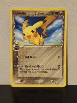 Pokemon Pikachu 79/110 ex Holon Phantoms MP - Image 1