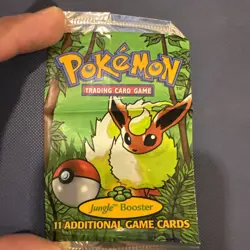 Wizards of the Coast 1999 Pokemon Jungle Booster Pack Flareon Opened/ Empty 742818060639 - Image 1